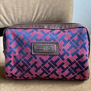 Tommy Hilfiger Pink and Blue Cosmetic Bag